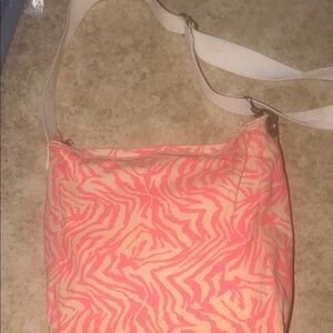 Aeropostale Pink and Cream Crossbody Bag